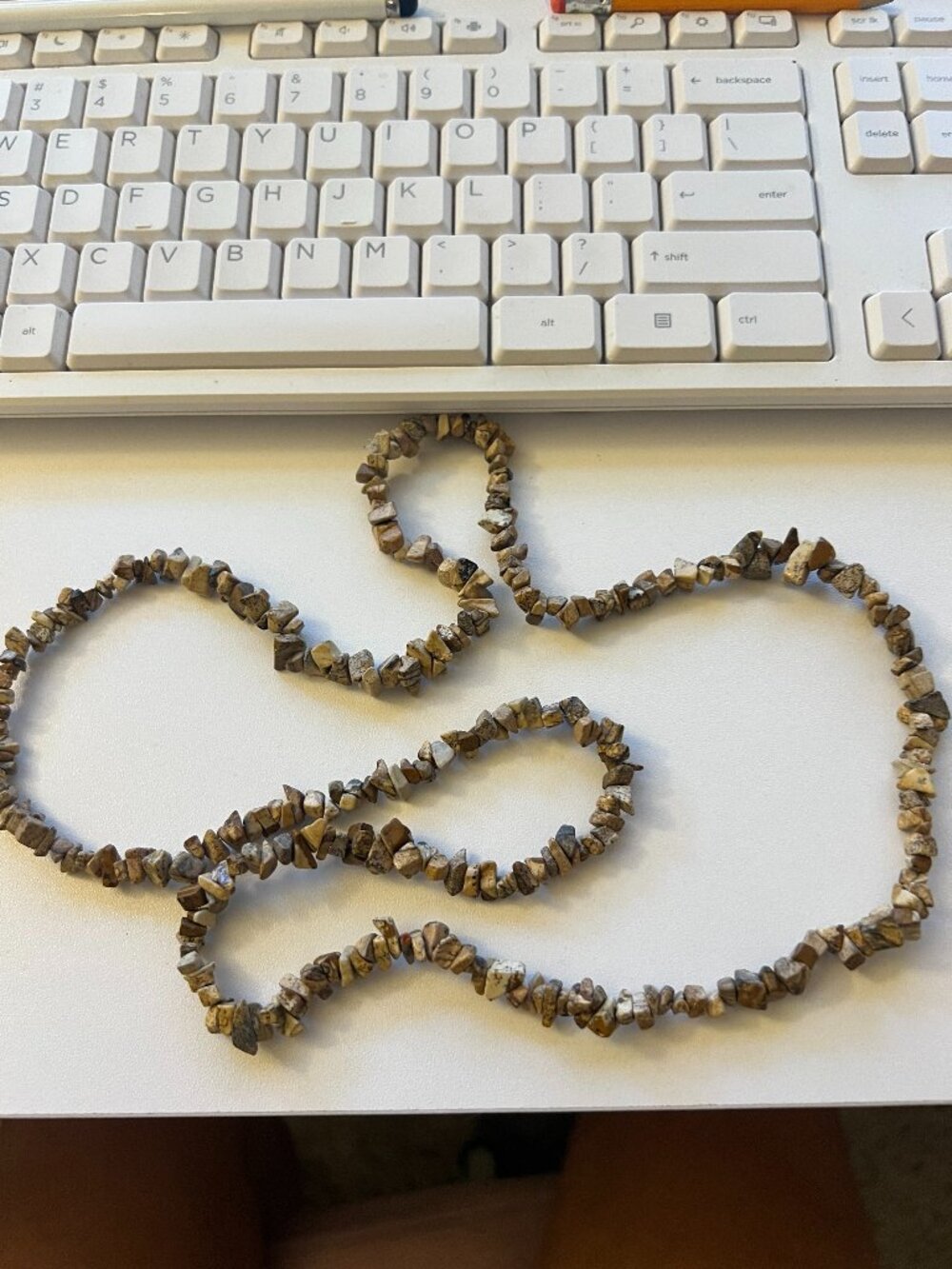 Quality Stone‑Feel Beaded Necklace – Bold & Elegant